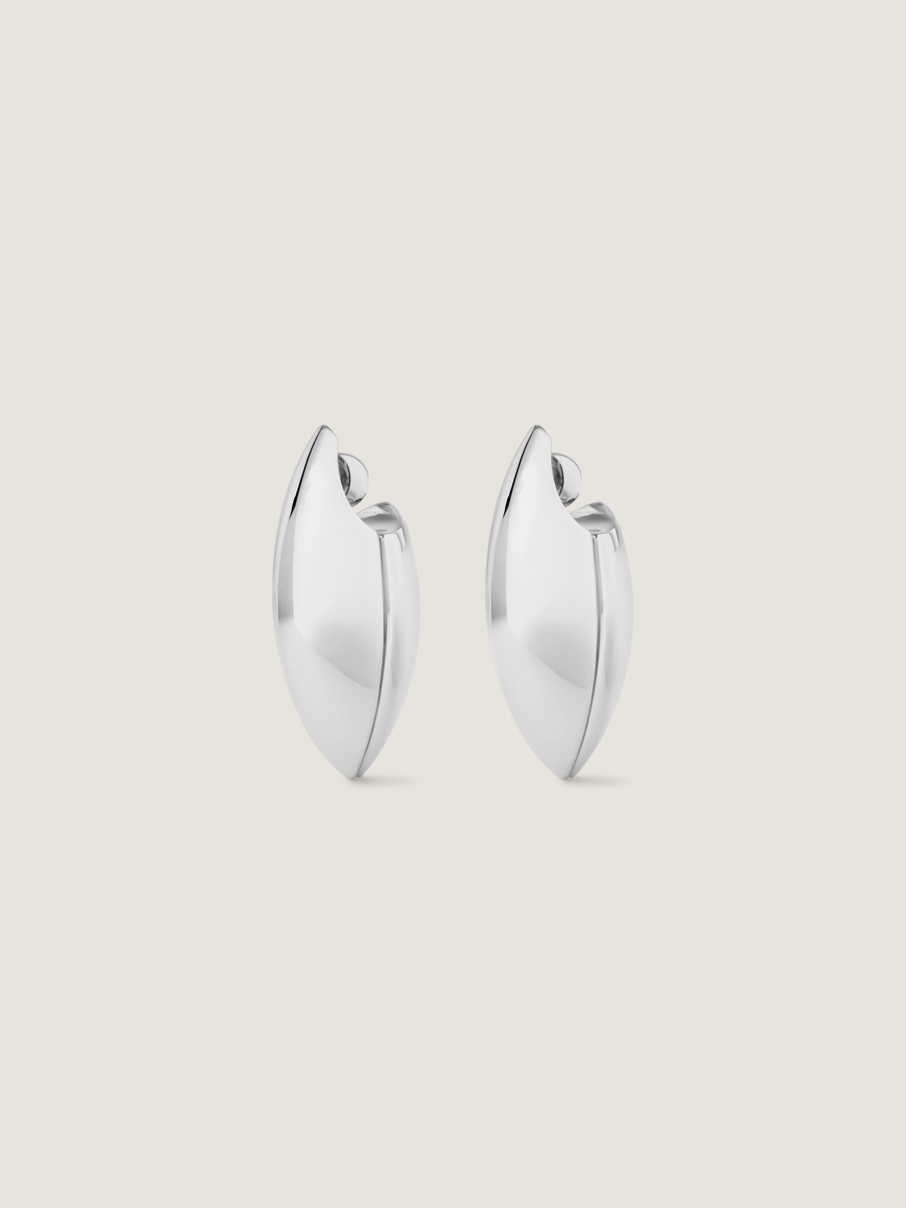 Cocoon earrings in metal